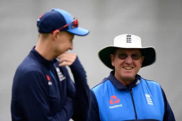 Joe Root and Trevor Bayliss