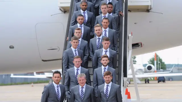 England squad leave for the 2014 World Cup