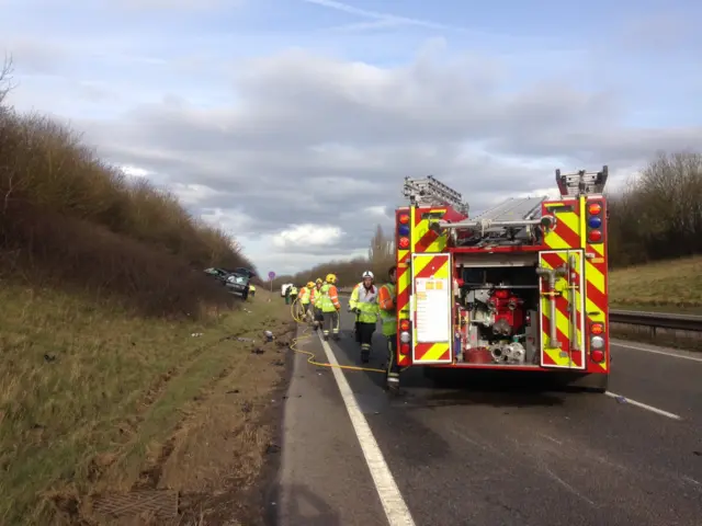 A50 Chellaston crash