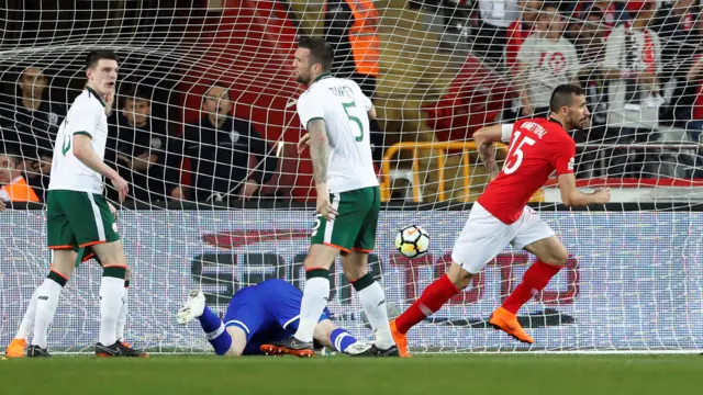 Mehmet Topal opens the scoring for Turkey