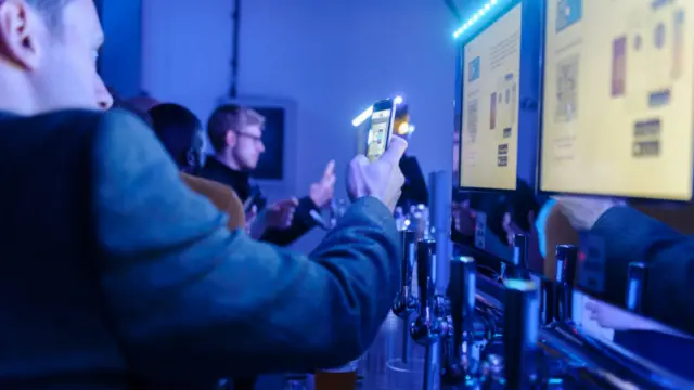 Yoti digital ID system being used in a bar