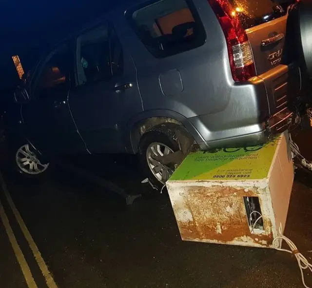 Cash machine under car