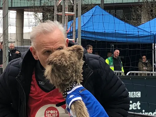 Peter Reid with Hacker T Dog