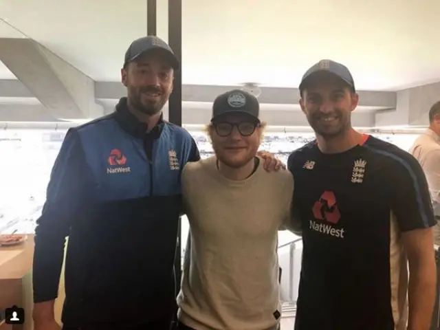 James Vince Ed Sheeran Mark Wood