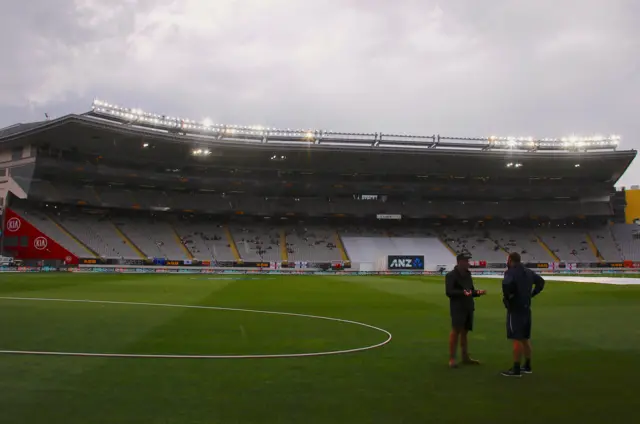 Rain at Eden Park