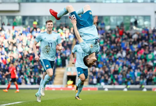 Paul Smyth celebrates