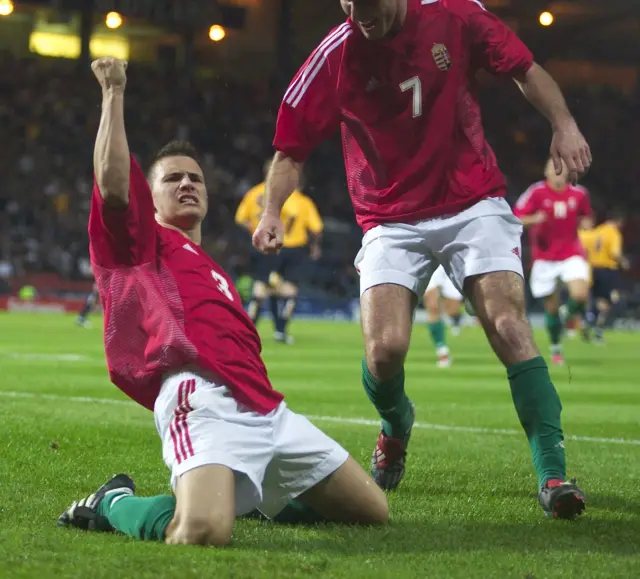 Szabolcs Huszti scored twice at Hampden in 2004