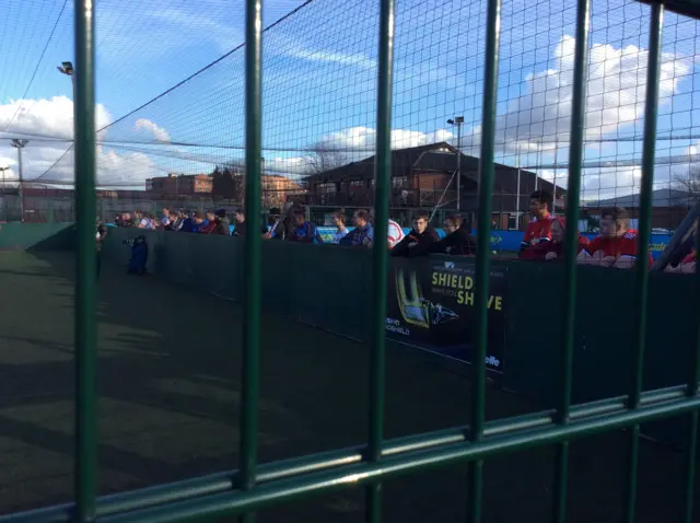 Crowd watching the Adult Males final in the FA People's Cup semi-finals in Manchester