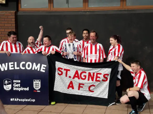 St Agnes from the Adult Male Disability Championship category of the FA People's Cup