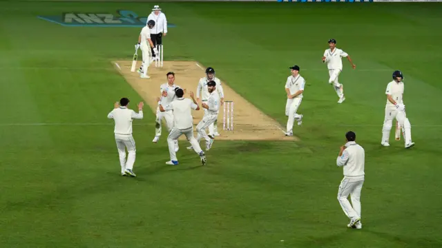 Trent Boult takes wicket of Joe Root