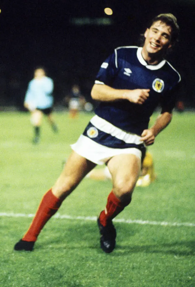 Ally McCoist scored twice against Hungary in 1987