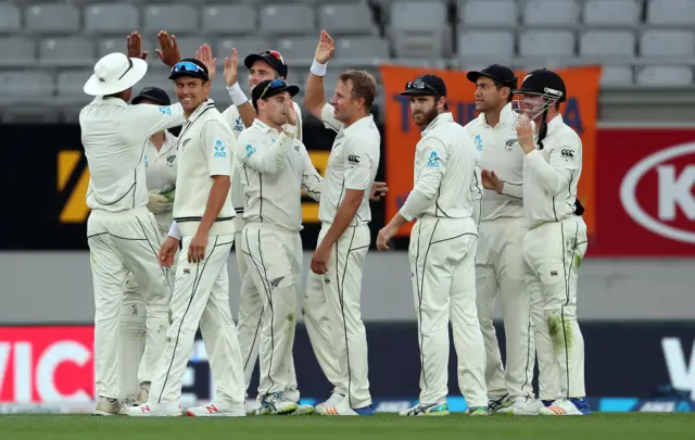 New Zealand celebrate