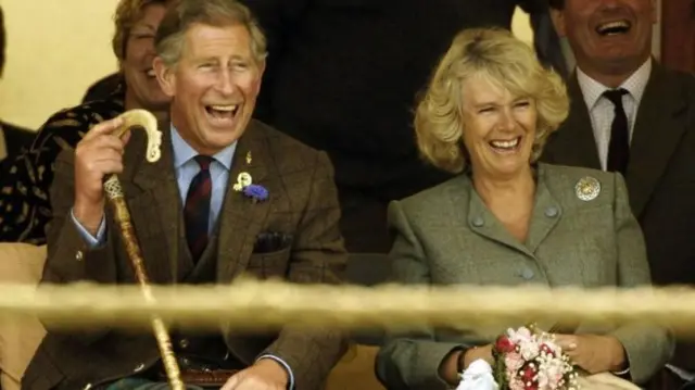 Prince Charles and his wife the Duchess of Cornwall at the Mey Games in Caithness