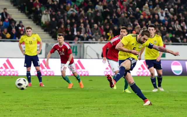 Charlie Mulgrew could not beat goalkeeper Peter Gulacsi from the spot