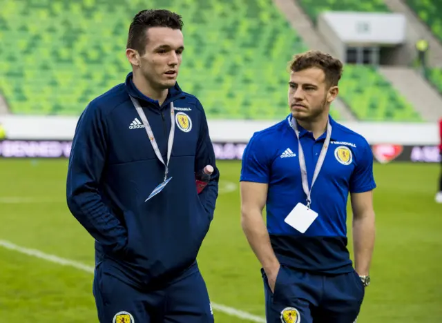 John McGinn and Ryan Fraser are in the starting XI this evening