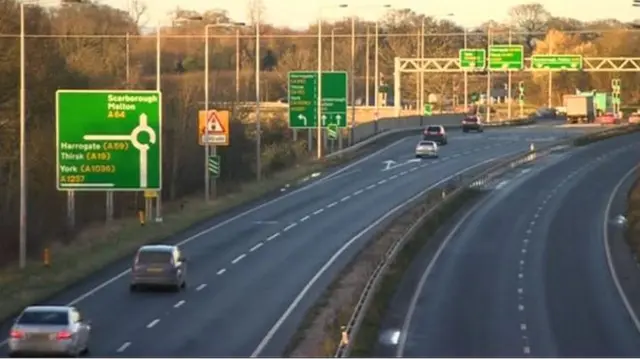 A64 from Scarborough to York