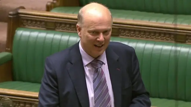 Transport Minister Chris Grayling