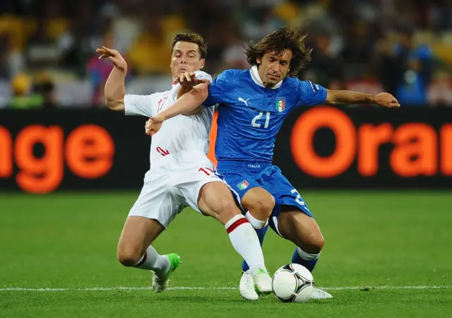 Scott Parker and Andrea Pirlo