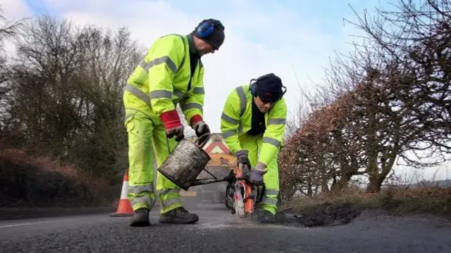 Road being repaired