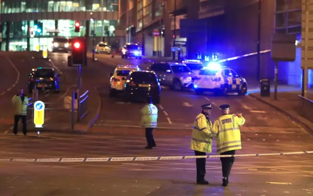 Aftermath of Manchester Arena attack