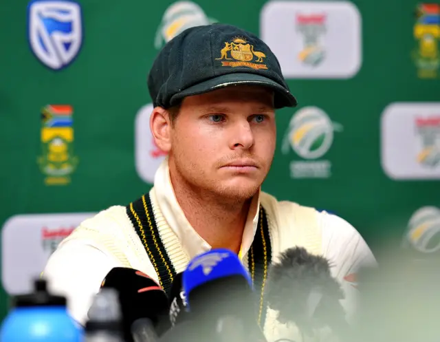 Steven Smith (capt) of Australia during day 3 of the 3rd Sunfoil Test match between South Africa and Australia at PPC Newlands on March 24, 2018 in Cape Town, South Africa.