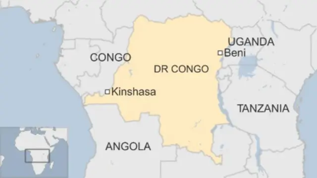 DR Congo map