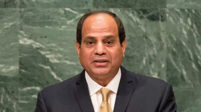 President of Egypt Abdel Fattah Al Sisi addresses the United Nations General Assembly at UN headquarters, September 20, 2016 in New York City.