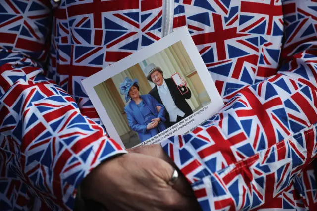 Mourner at Sir Ken Dodd's funeral