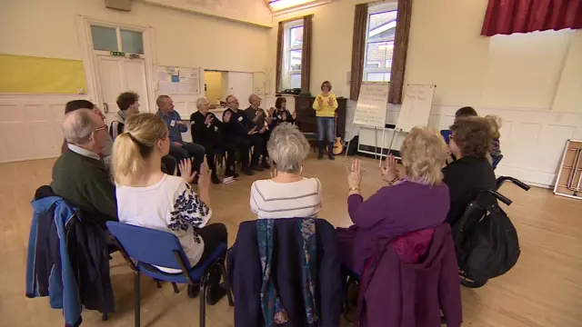 Aphasia support singing group