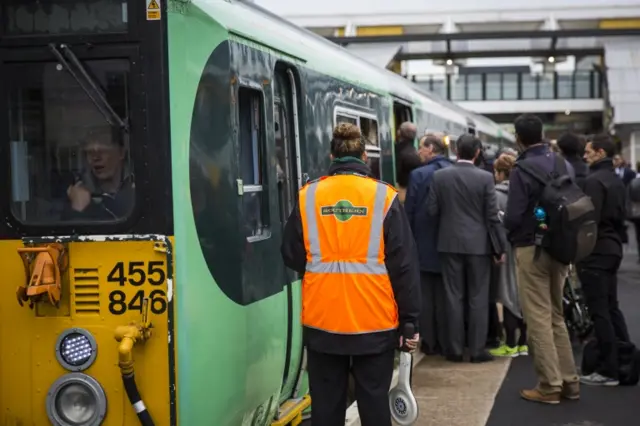 Train at East Croydon