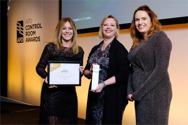 Julie Burgess at the APD Control Room Awards 2018