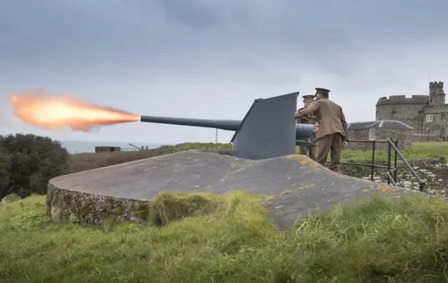 Gun at Pendennis Castle