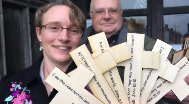 Gerry Higginson and Ruth Ridge from Churches Together in Sudbury