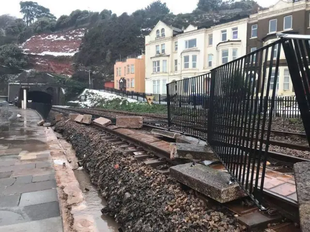 Train at Dawlish, Devon