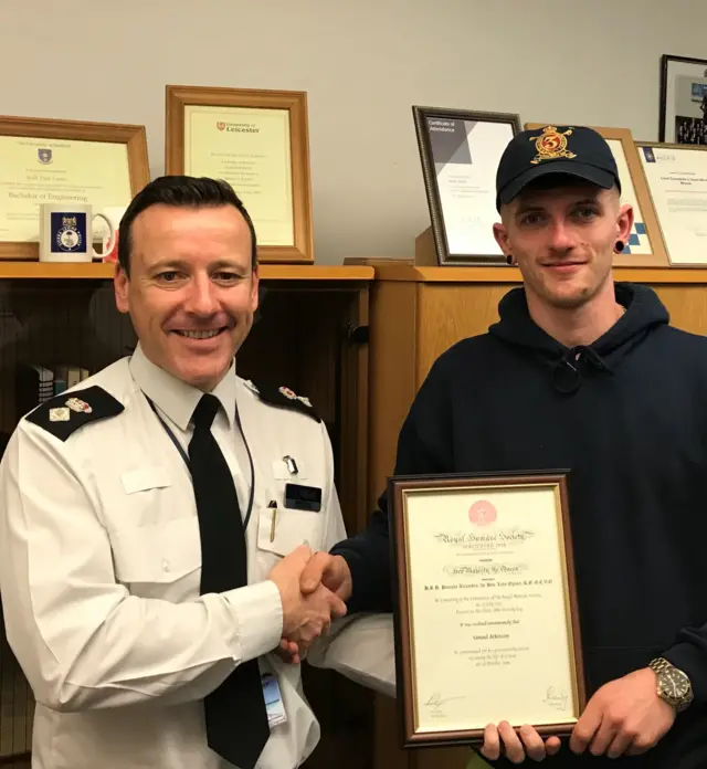 Commendation handed over