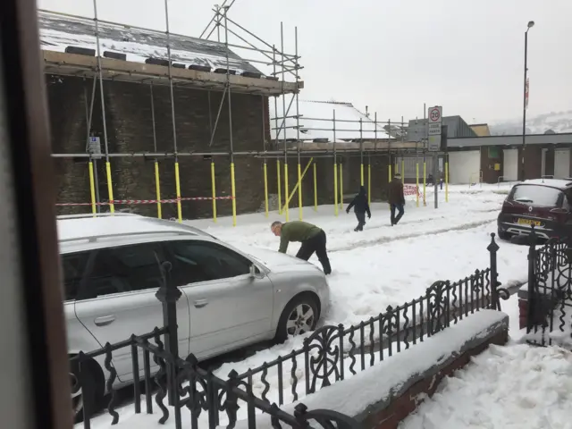 Ystrad Mynach this morning