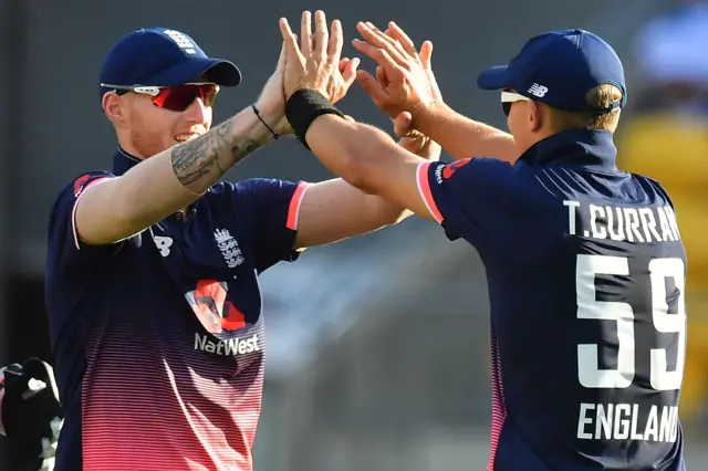 Ben Stokes and Tom Curran