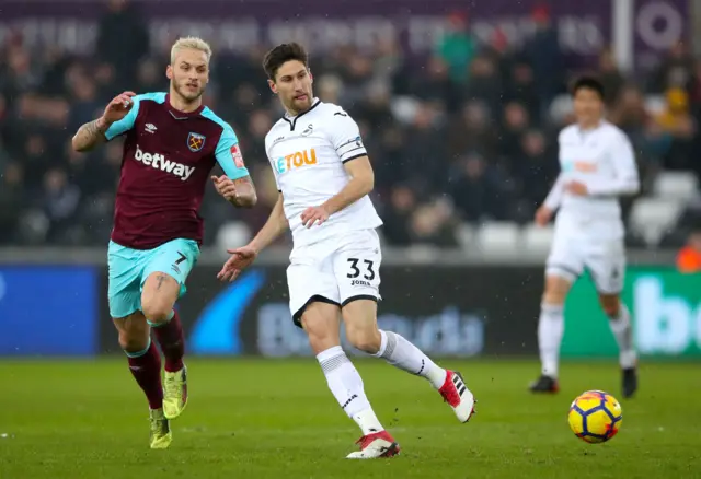 Marko Arnautovic and Federico Fernandez