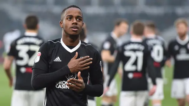 Ryan Sessegnon celebrates a goal