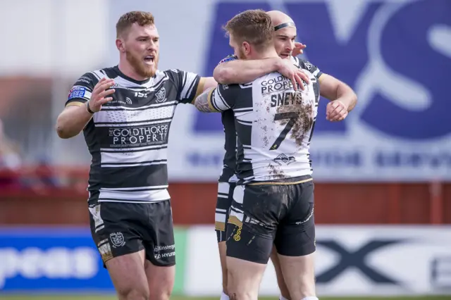 Hull FC celebrate