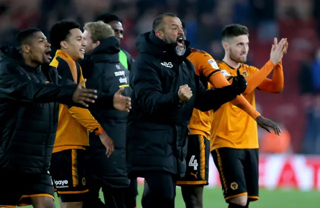 Wolves celebrate