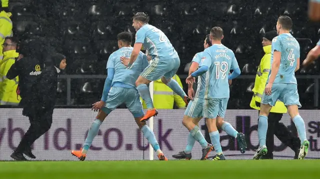 Ashley Fletcher celebrates