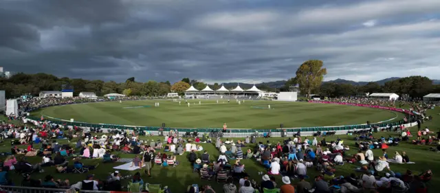 Clouds above Hagley Oval