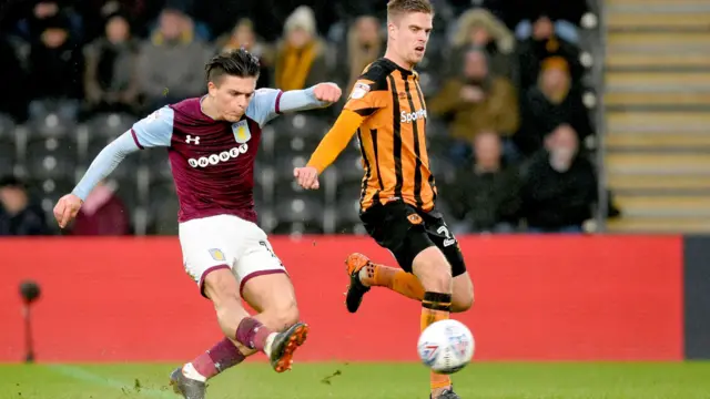 Jack Grealish and Markus Henriksen