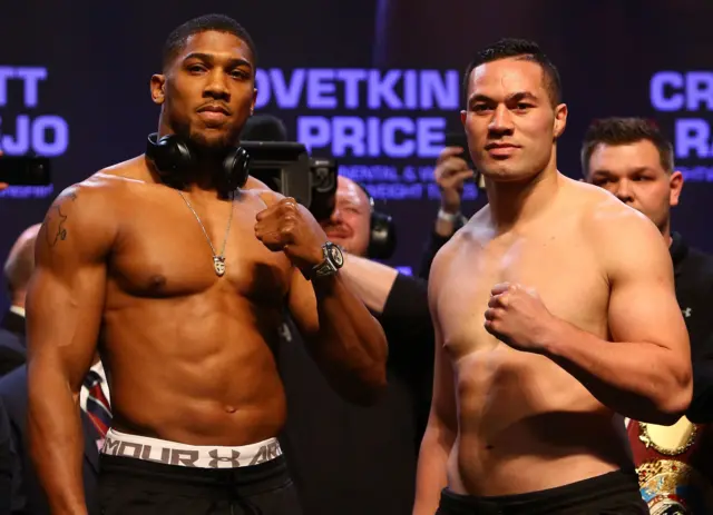 Anthony Joshua and Joseph Parker