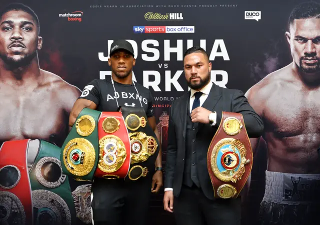 Anthony Joshua and Joseph Parker