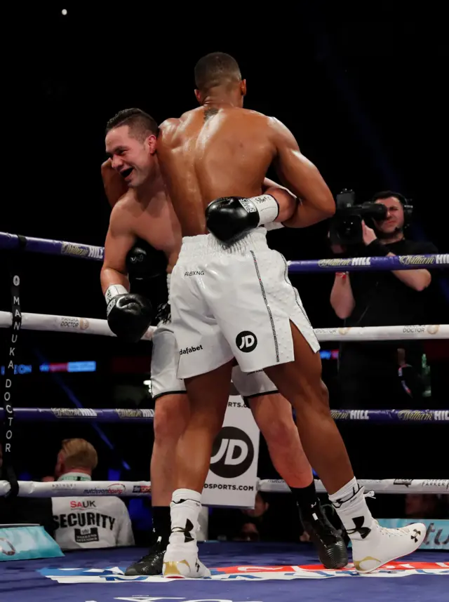 Anthony Joshua and Joseph Parker