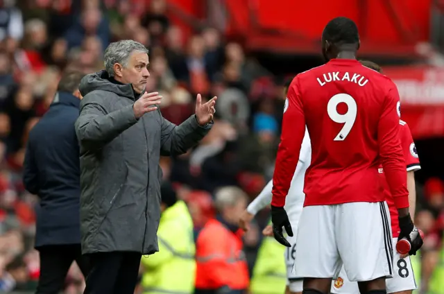 Jose Mourinho and Romelu Lukaku