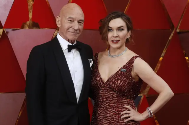 Patrick Stewart and his wife Sunny Ozell