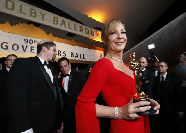 Best supporting actress winner Allison Janney